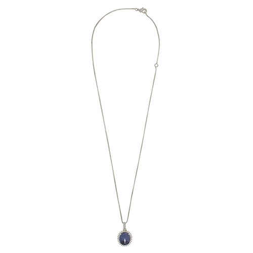 Colar Oval Volta Cravejada Contra Argola Cravejada