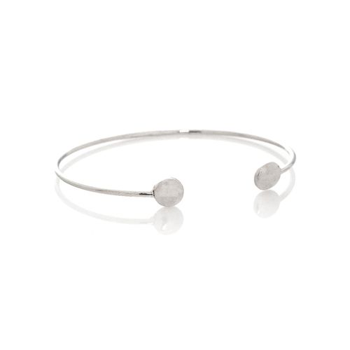 Bracelete Aro Círculos Lisos Pontas