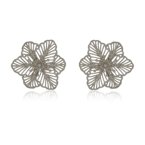 Brinco Flor Pétalas Vazadas