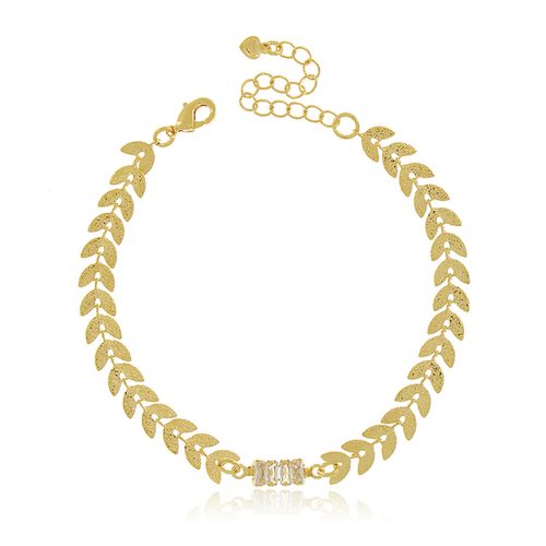 Pulseira Folhas Trabalhadas Riviera Baguetes