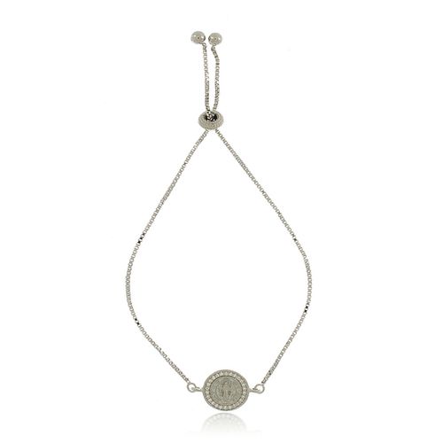 Pulseira Shambala São Bento Volta Cravejada