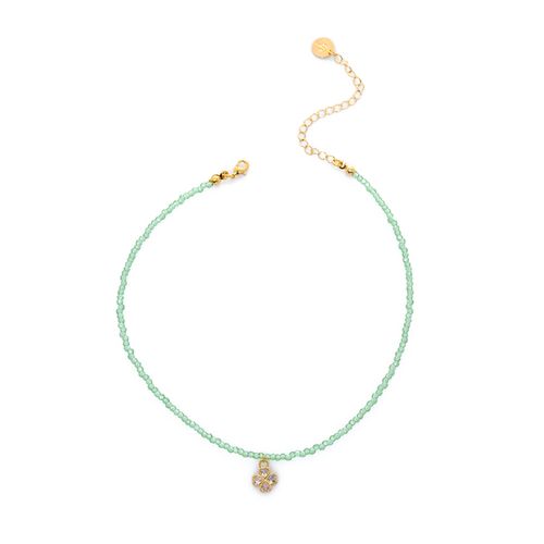 Colar Infantil Cristais Trevo