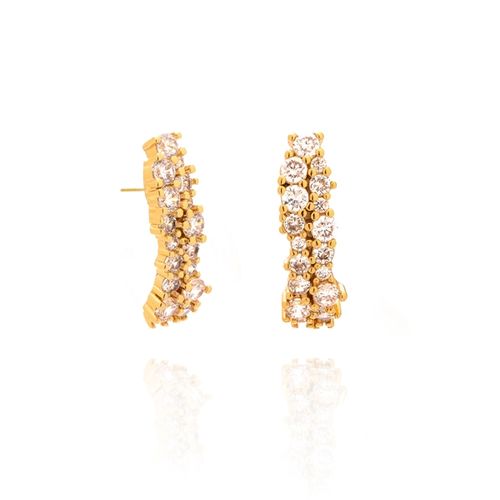 Ear Hook Duas Voltas Pontos Luz