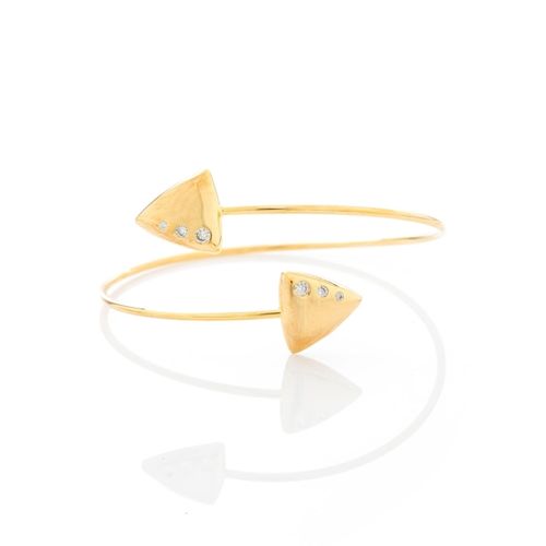 Bracelete Triângulos Três Pontos de Luz Pontas