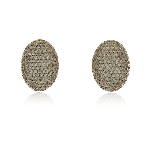 Brinco Oval Cravejado