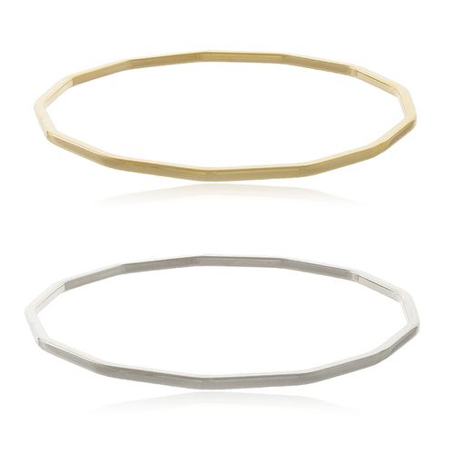 Bracelete Duplo Fino Ondulados