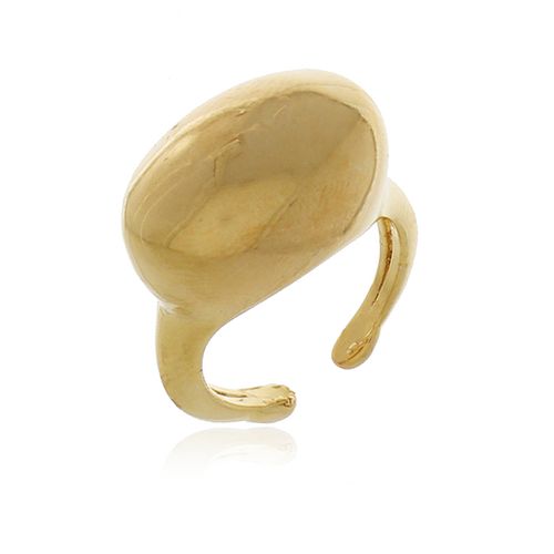 Anel Dedinho Oval Alto Liso
