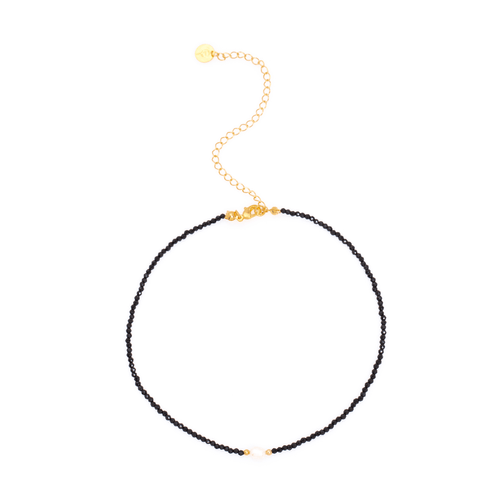 Choker Toda Cristal Pérola Barroca