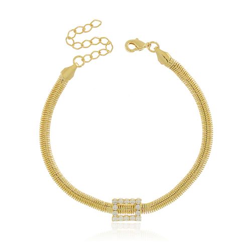 Pulseira Retângulo Cravejado