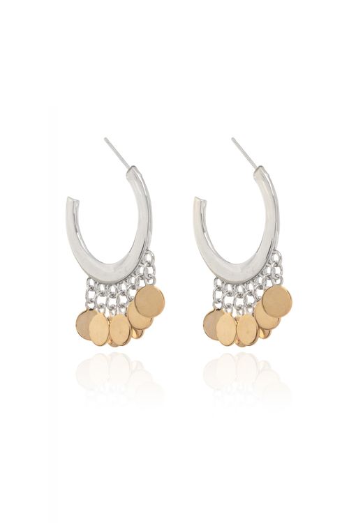 Argola Círculos Lisos Pendurados