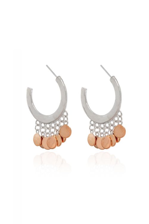 Argola Círculos Lisos Pendurados