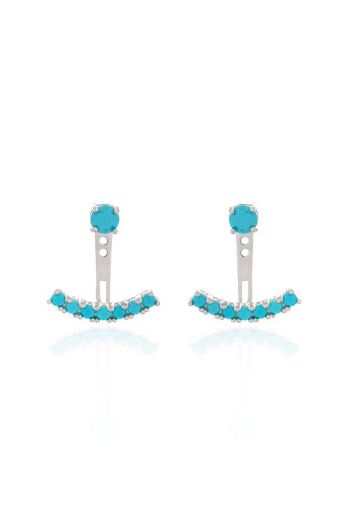 Ear Jacket Pedras Círculos