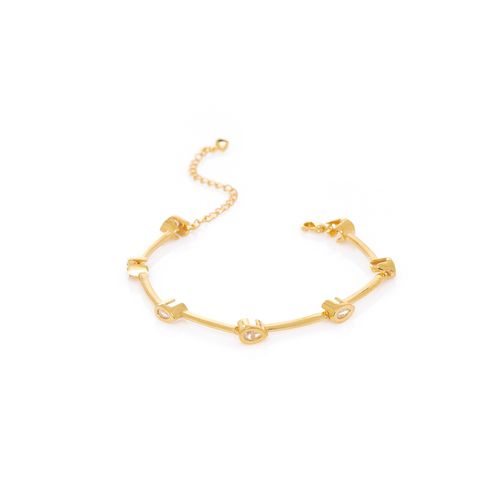 Pulseira Pedras Gotas Palitos Lisos