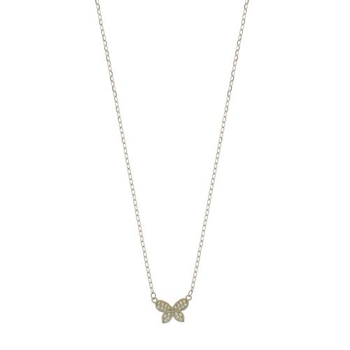 Colar Borboleta Cravejada