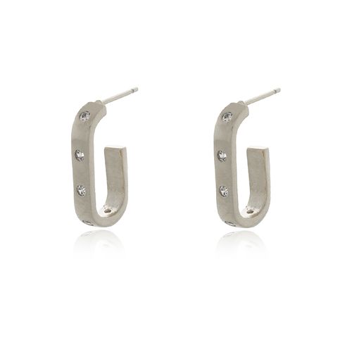 Argola Oval Pontos de Luz