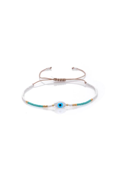 Pulseira Shambala Olho Grego Cristais