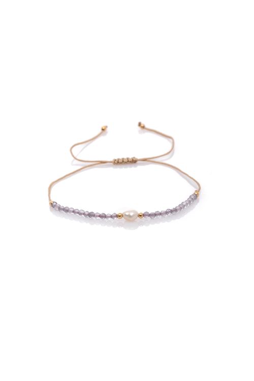 Pulseira Shambala Pérola Oval Cristais