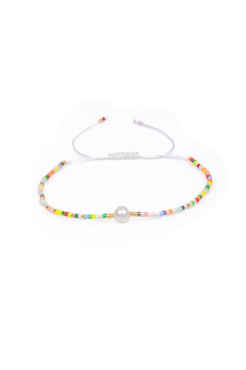 Pulseira Shambala Pérola Cristais