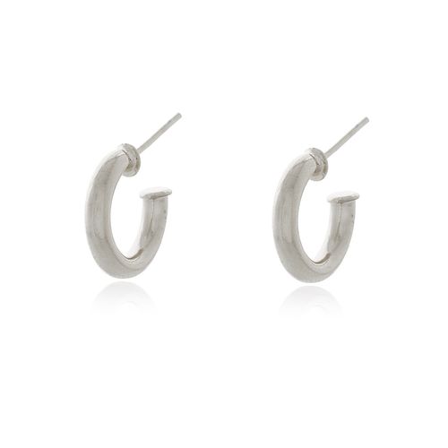 Argola Fina Pontas Achatadas