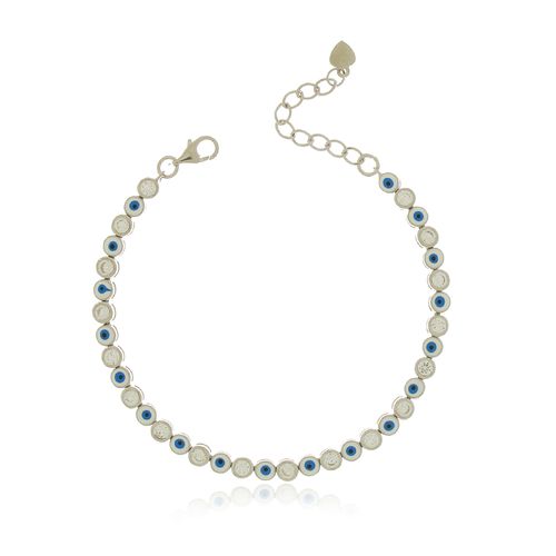 Pulseira Riviera Olho Grego Pontos de Luz