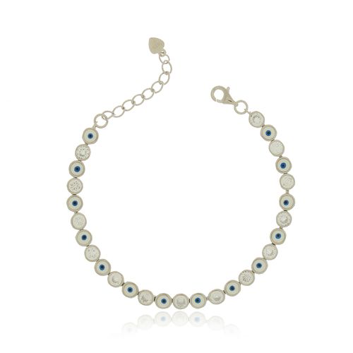 Pulseira Riviera Olho Grego Pontos de Luz