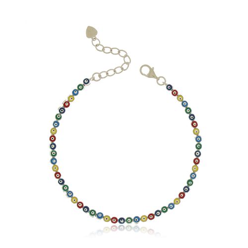 Pulseira Riviera Fininha Olho Grego
