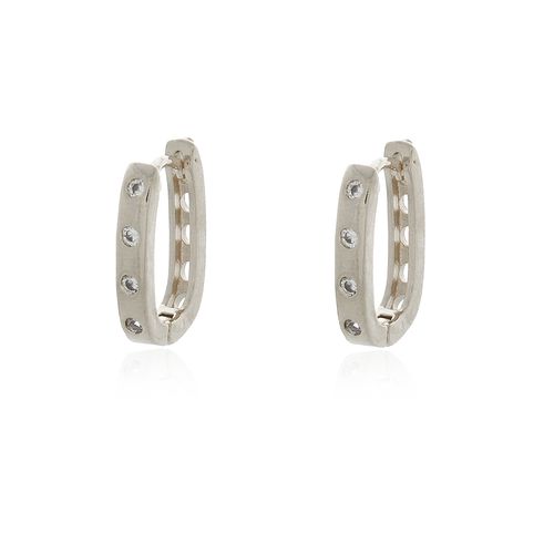 Argola Oval Pontos de Luz M