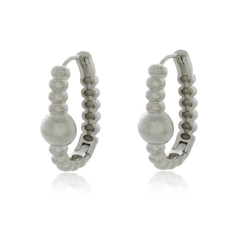 Argola Ovais Círculo Alto Meio