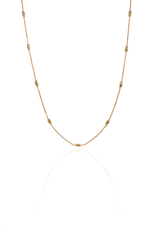 Colar Longo Ovais Lisos