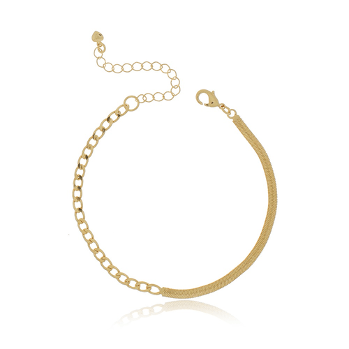 Pulseira Elos Batidos Fita