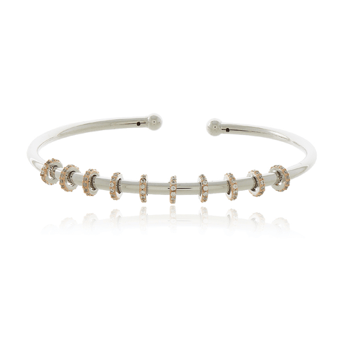 Bracelete Aro Círculos Cravejados