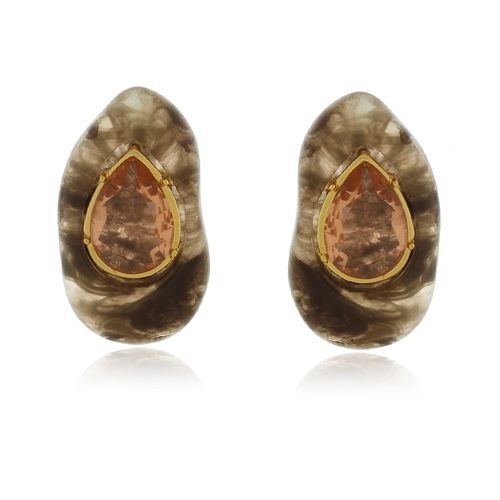 Brinco Stone Pedra Gota