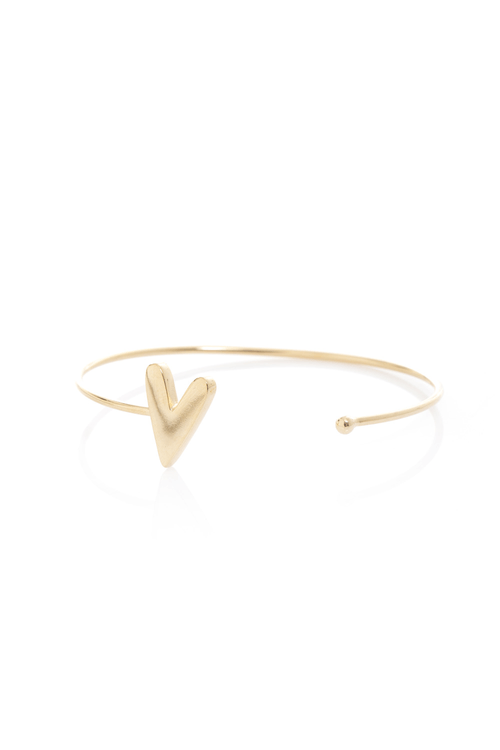 Bracelete Aro Corações Cravejados