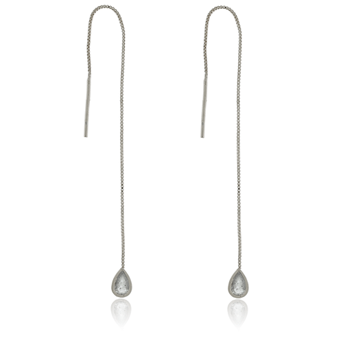 Brinco Veneziana Pedra Gota