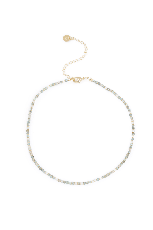 Choker Cristais Apatita Rodelas