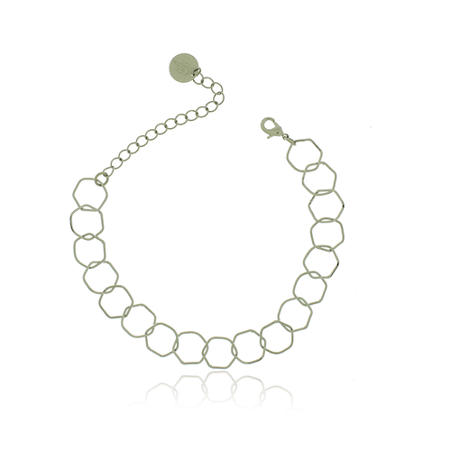 Pulseira Hexágonos Vazados