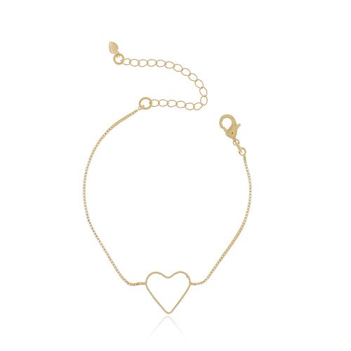 Pulseira Coração Vazado