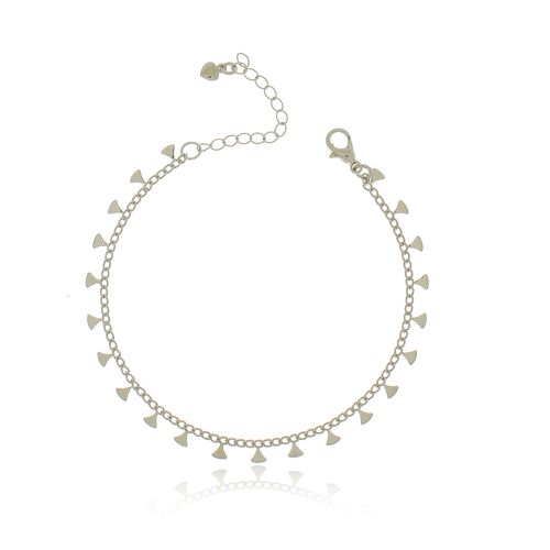 Pulseira Triângulos Lisos Pendurados