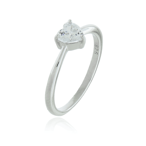 Anel Pedra Coração Alta