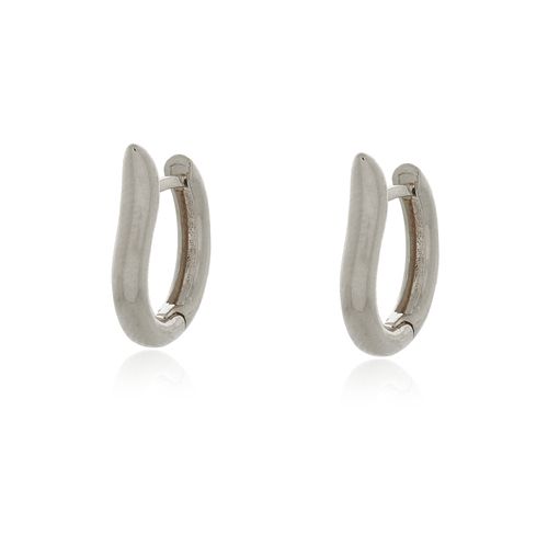 Argola Oval Ponta Fina