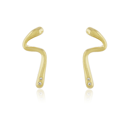 Ear Cuff Palito Curvado Pontos de Luz