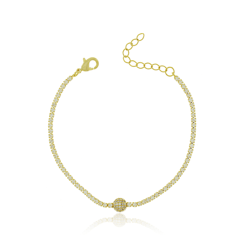 Pulseira Riviera Esfera Cravejada