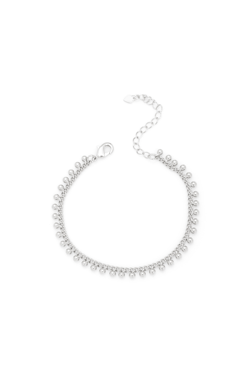Pulseira Bolinhas Lisas Penduradas