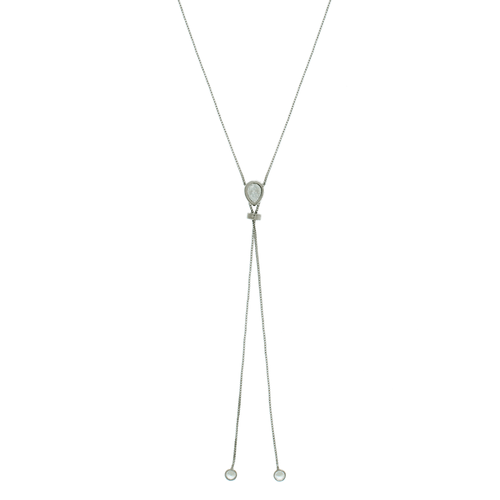 Colar Gravata Shambala Pedra Gota Pontos de Luz Pendurados