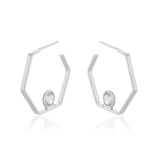 Argola Aberta Hexágono Ponto de Luz