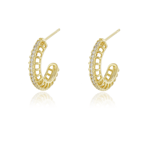 Argolinha Rede Meio Cravejado