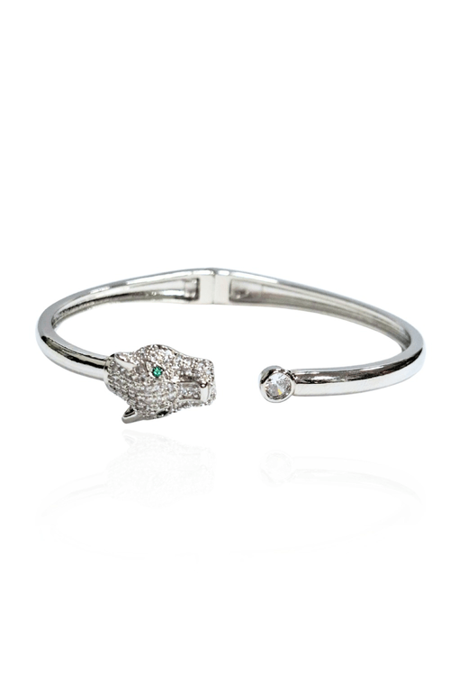 Bracelete Pantera Cravejada Pontos de Luz