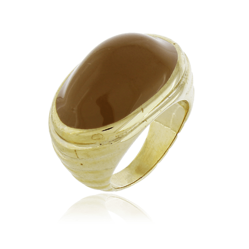 Anel Oval Esmaltado