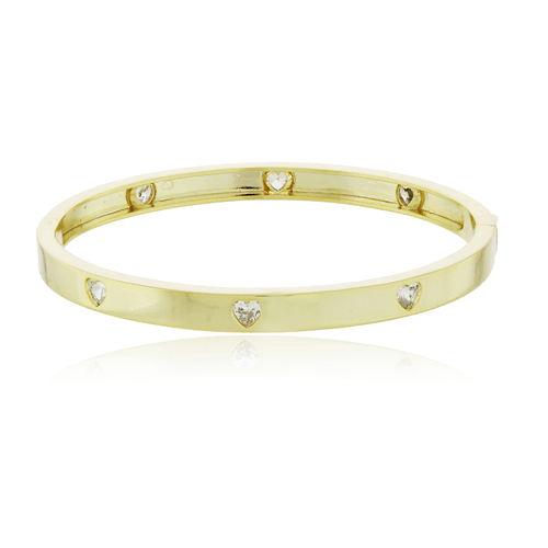 Bracelete Pedras Corações