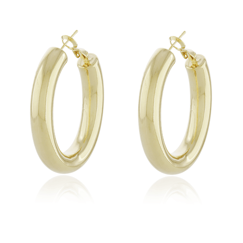 Argola Oval Tubular